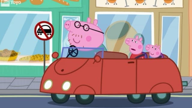 Peppa Pig - S8E7 - Parking ticket (Versione originale con speaker italiano) - Parking ticket - Versione inglese con commento in italiano