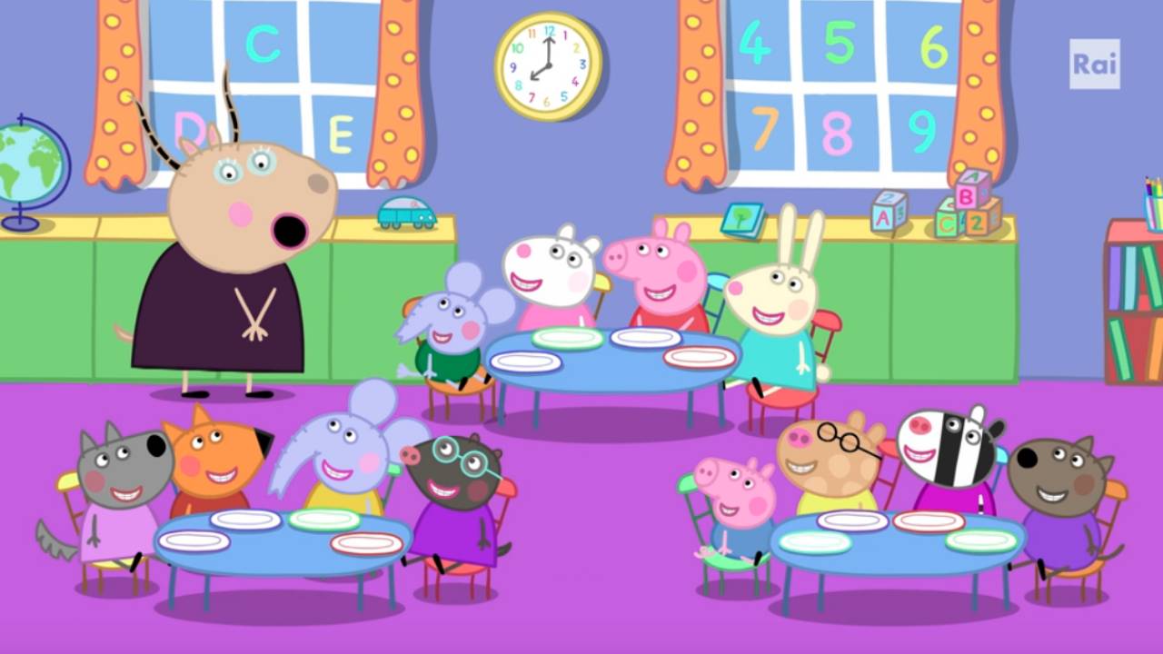 Peppa Pig - S8E29 - Breakfast Club (Versione originale con speaker italiano)