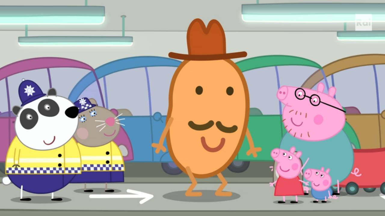 Peppa Pig - S8E38 - Detective Potato (Versione originale con speaker italiano)