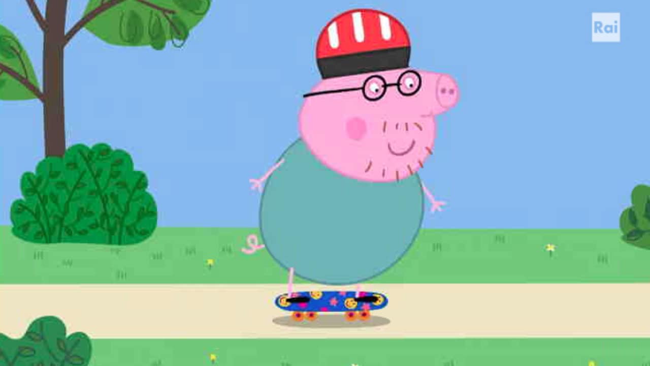 Peppa Pig - S9E22 - Tutti in skateboard