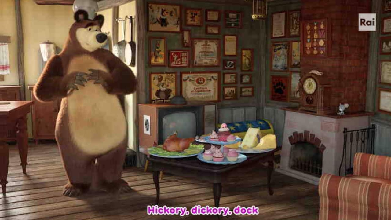 Masha's Nursery Rhymes - S1E5 - Hickory dickory dock