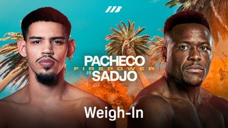 Pacheco vs. Sadjo: Cerimonia del peso