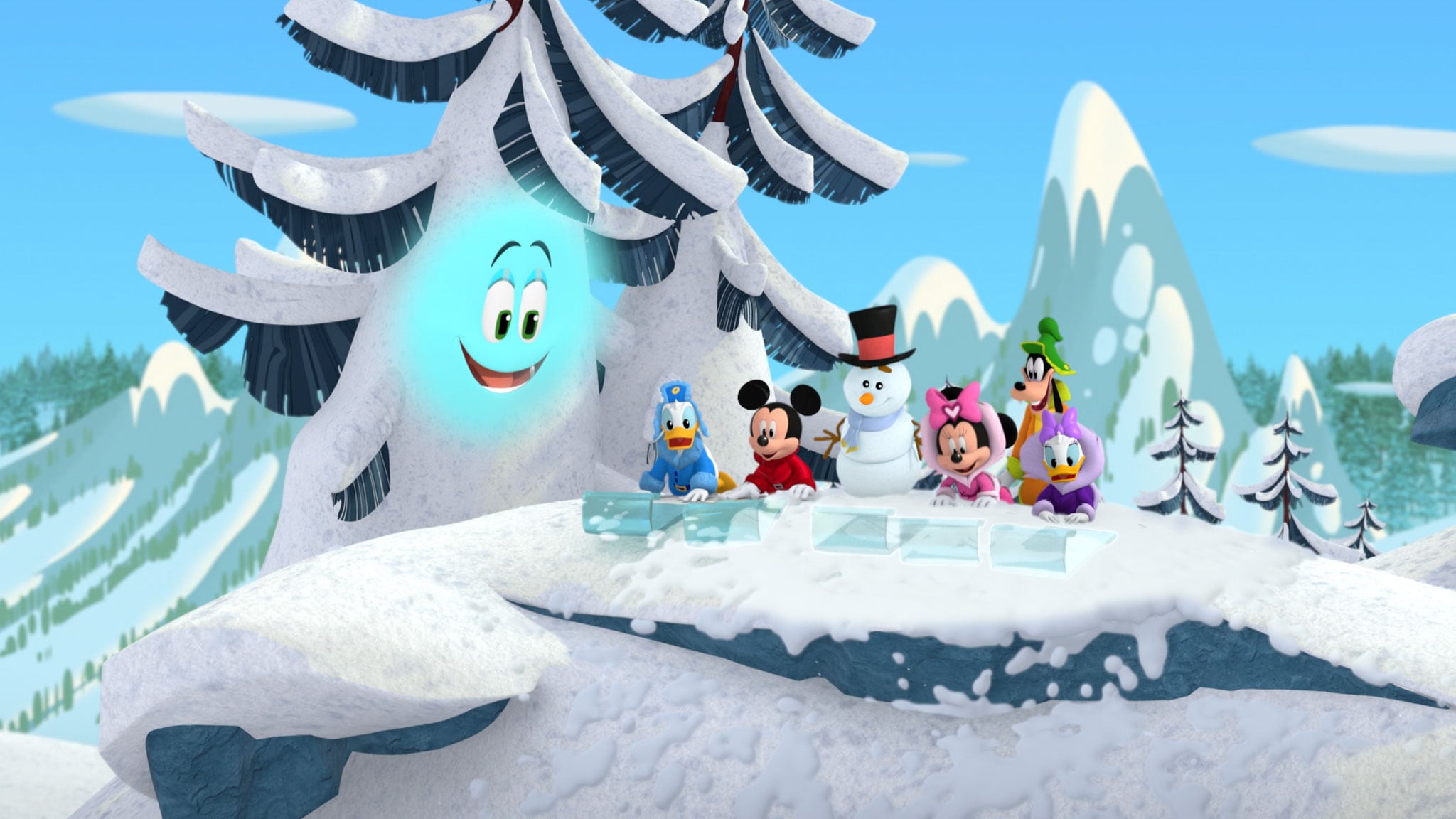 Topolino e la Casa del Divertimento - S1E13 - Il giorno di neve / Sole il pupazzo di neve