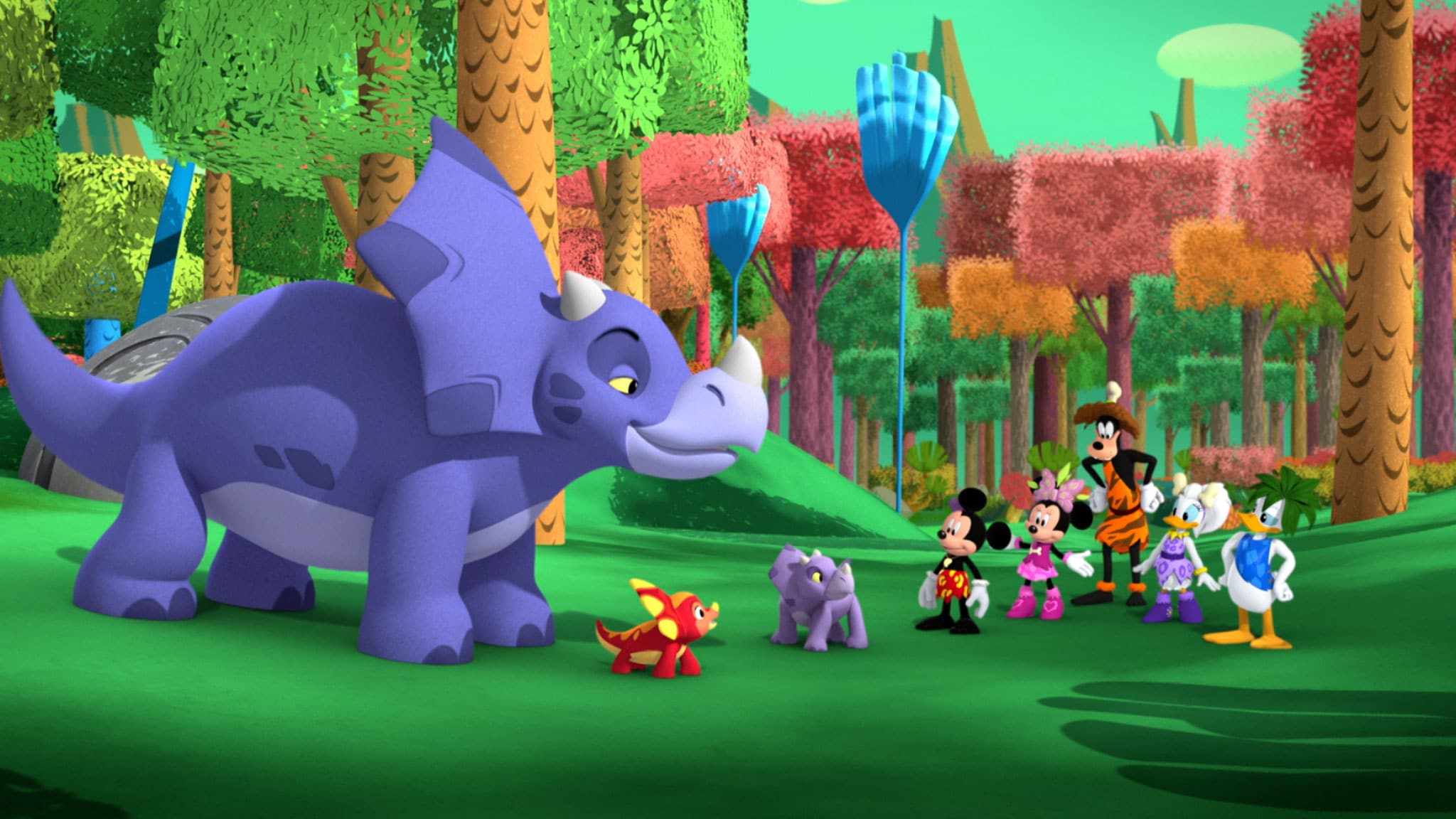 Topolino - La casa del divertimento - S3E67 - La 500 di Dinosauropolis / Balliamo con i dinosauri