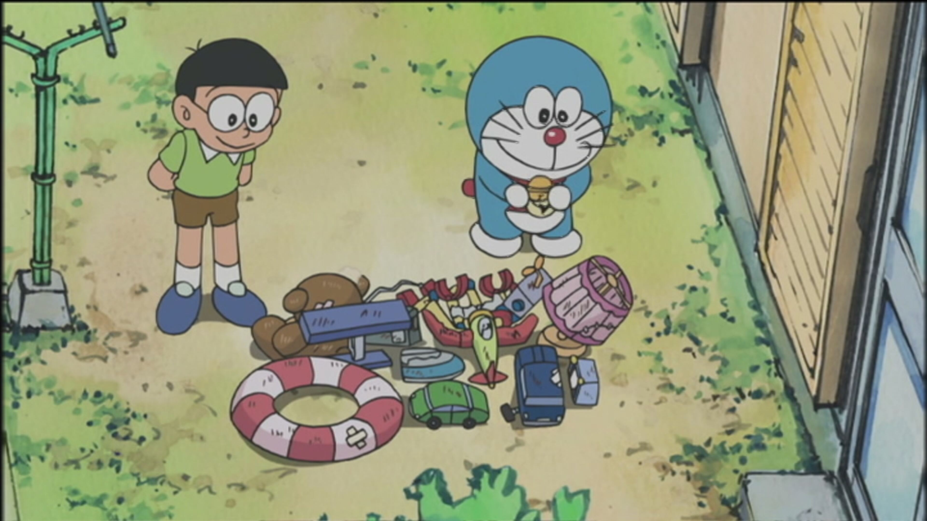 Doraemon - S1 Ep.4 - Panno avvolgitempo/Mamma dente di leone