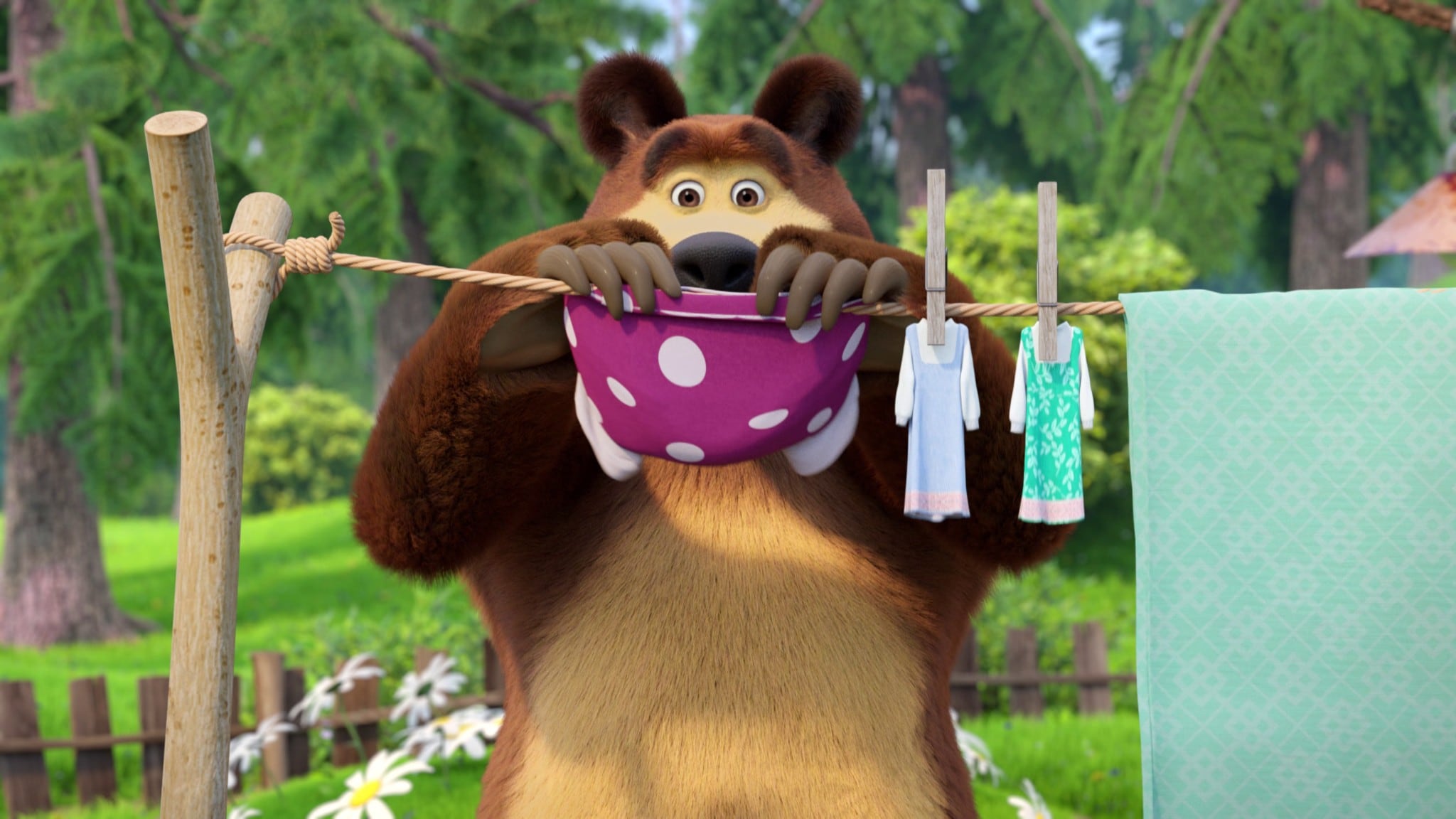 Masha e Orso - S7E18 - Lavaggio completo