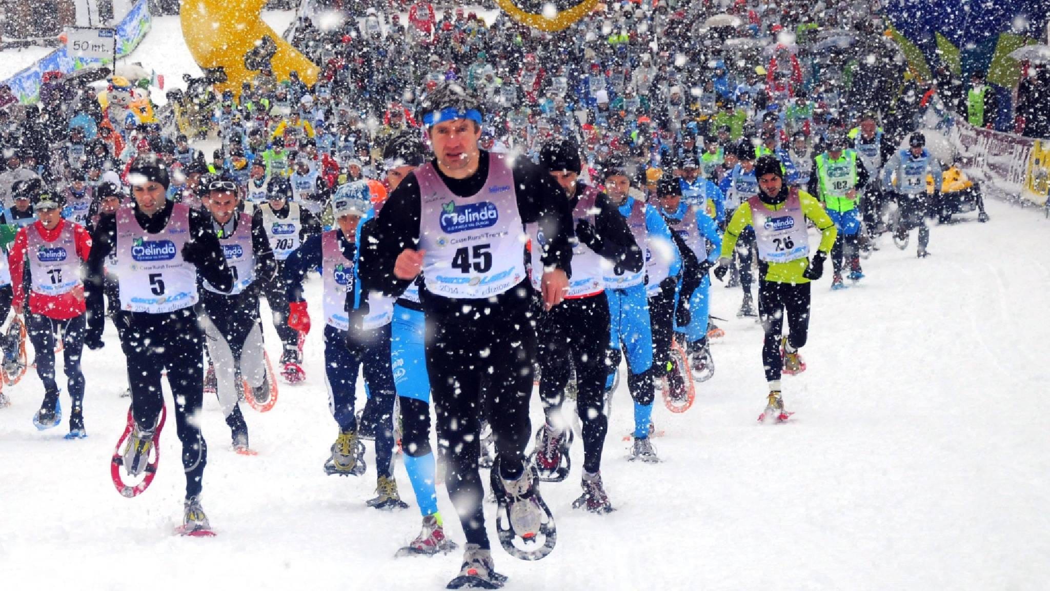 Corsa con le Ciaspole. La Ciaspolada Val