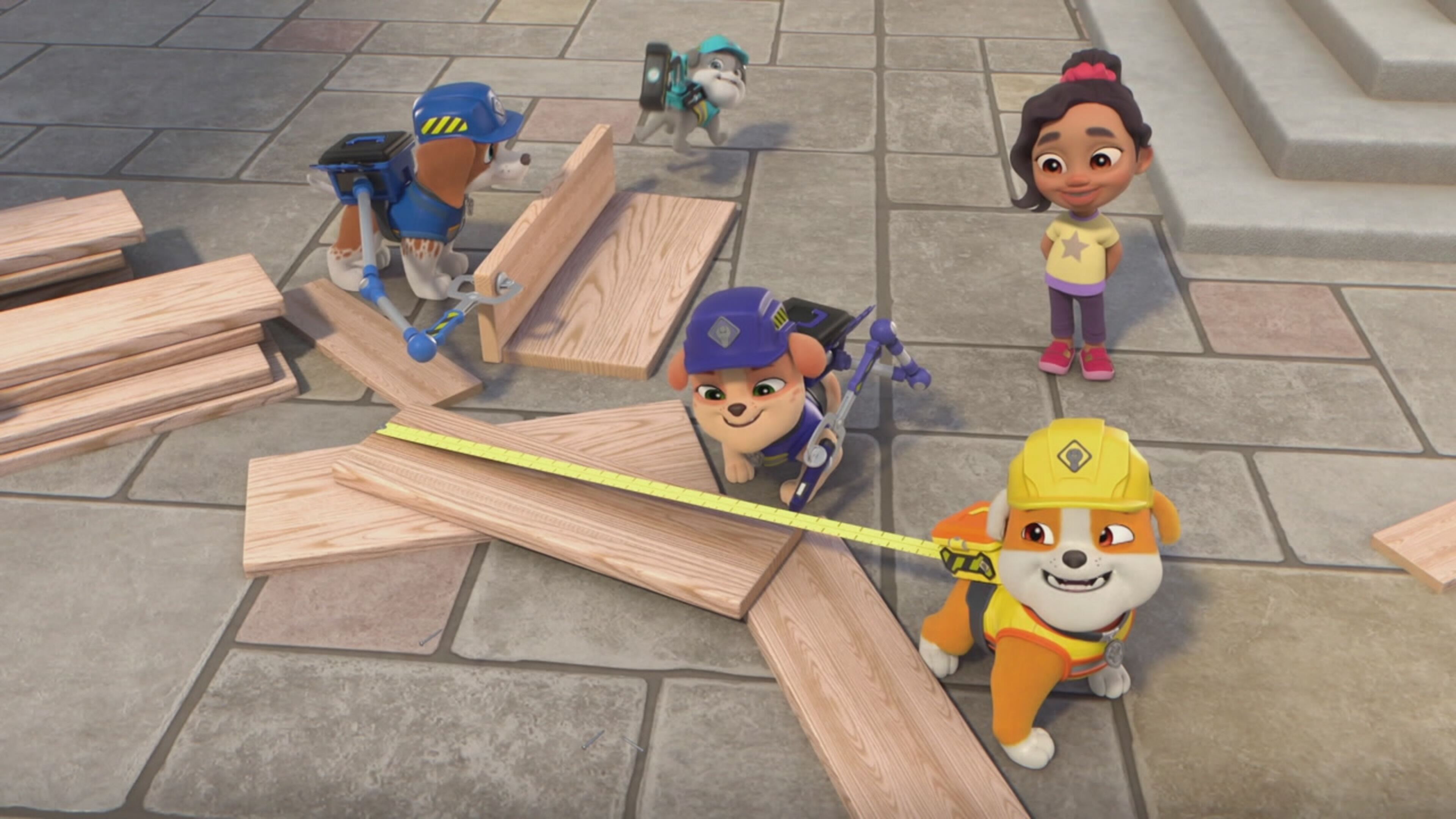 Rubble  Crew - S2 Ep.5 - La squadra costruisce un salone di bellezza / La squadra allestisce uno spettacolo di luci e colori