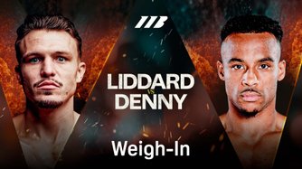 Liddard vs. Denny: Cerimonia del peso