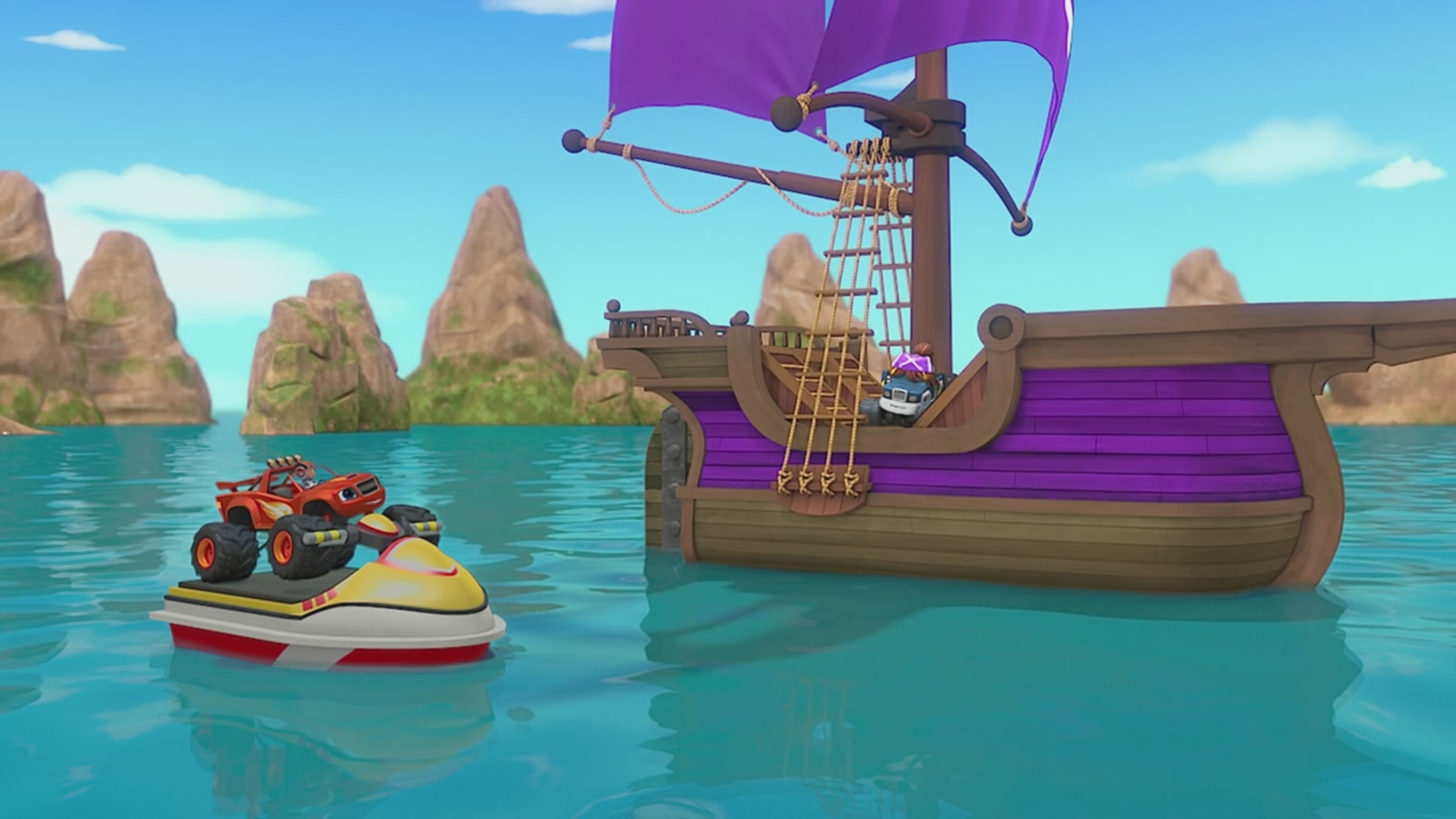 Blaze e le megamacchine - S6 Ep.22 - Blaze il guardaspiaggia