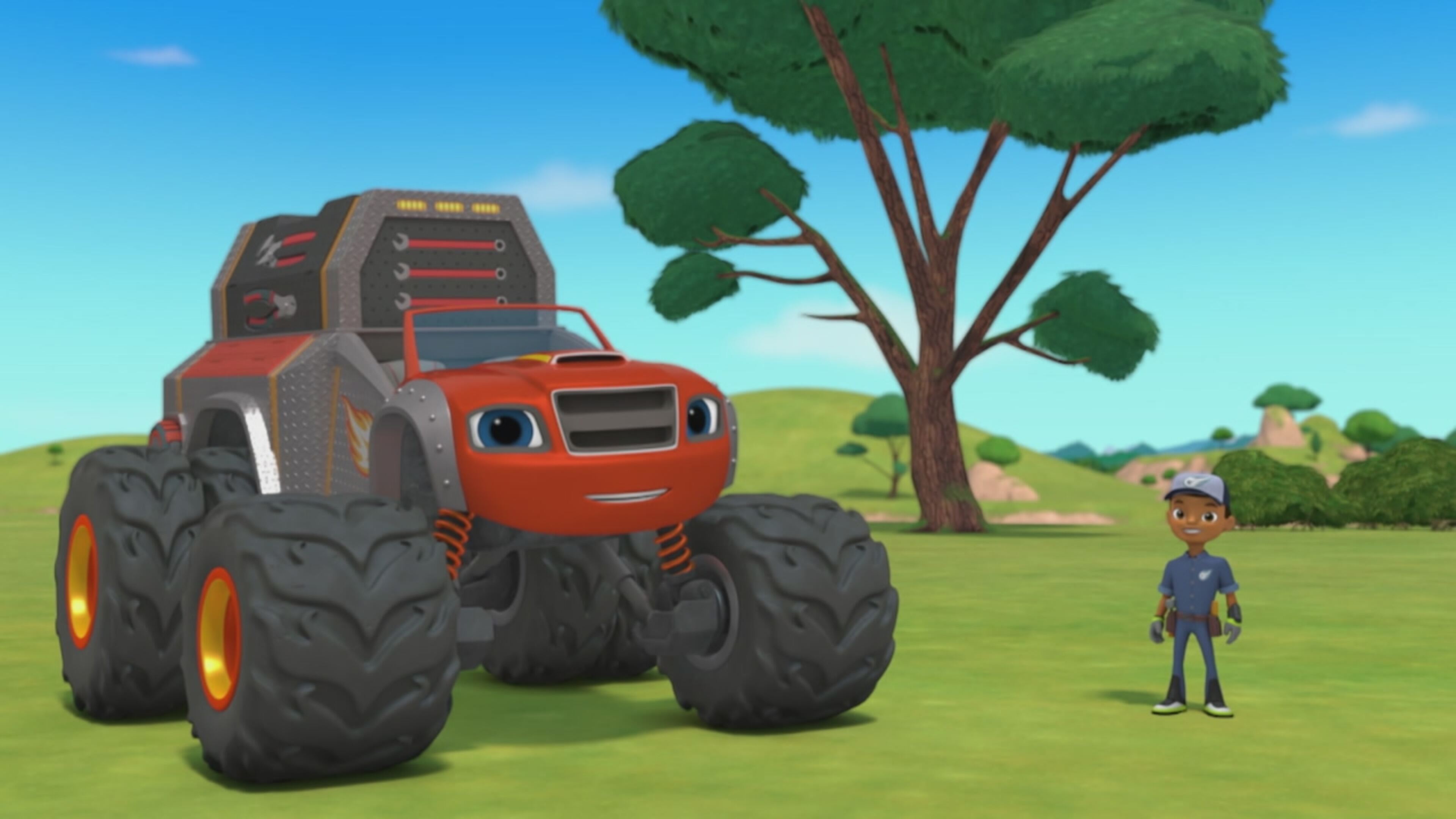 Blaze e le megamacchine - S8 Ep.7 - Blaze camion porta-attrezzi